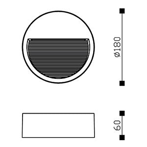 Aplique de exterior LED-CANDIL