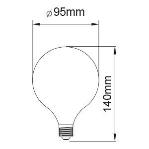 Lámpara filamento Globo 7W-CANDIL