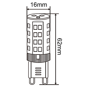 Lámpara LED G9 5.5W-CANDIL