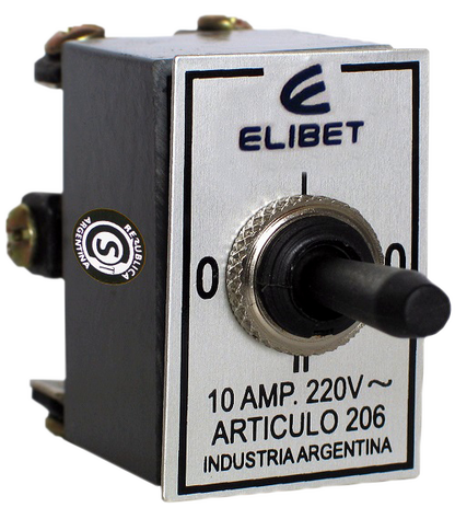 Interruptores/Conmutador Bipolar 8/10A-ELIBET