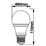 Lámpara LED Común 6W Dimerizable-CANDIL