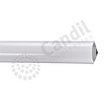 Perfil de aluminio de aplicar 45º c/difusor-CANDIL