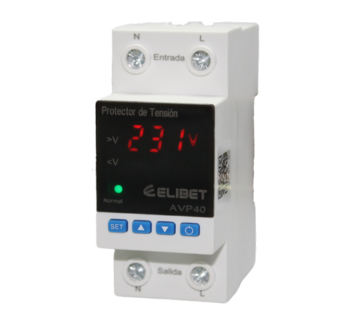 Protector de Tensión y Corriente 40A-ELIBET