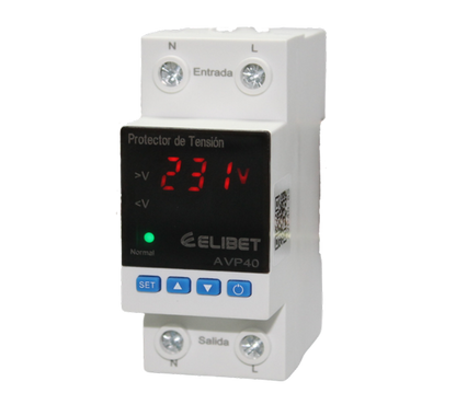 Protector de Tensión y Corriente 40A-ELIBET