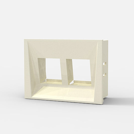 Caja de aloje doble RJ45/RJ11-CAMBRE